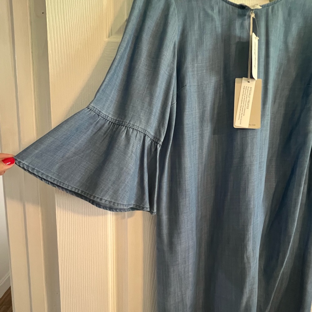 NWT Tommy Bahama All Day Chambray Dress - Picture 8 of 9